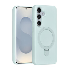 TUNIQ Galaxy S25 Backcover hoesje - Magsafe With Ring Stand - Hanger - Mint Green