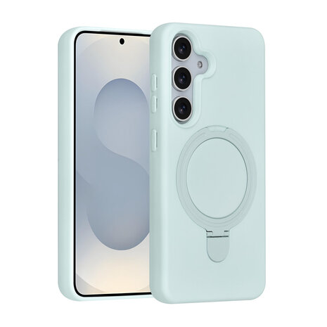 TUNIQ TUNIQ Galaxy S25 Back-Cover hul - Magsafe With Ring Stand - Hanger - Mint Green