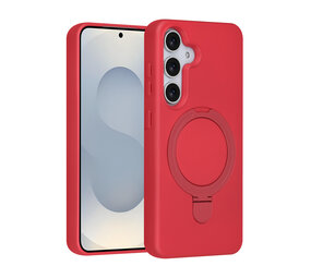 TUNIQ TUNIQ Galaxy S25 Back cover coque - Magsafe With Ring Stand - Hanger - Cherry Red