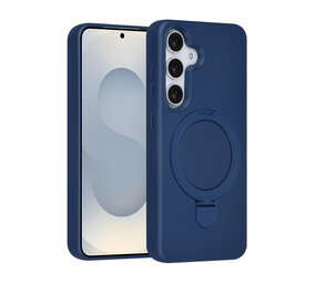 TUNIQ TUNIQ Galaxy S25 Back cover coque - Magsafe With Ring Stand - Hanger - Navy Blue