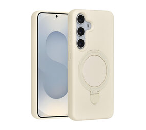 TUNIQ TUNIQ Galaxy S25 Back cover case - Magsafe With Ring Stand - Hanger - Antique White