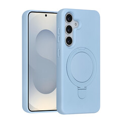 TUNIQ Galaxy S25 Back-Cover hul - Magsafe With Ring Stand - Hanger - Baby Blue