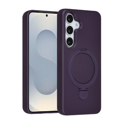 TUNIQ Galaxy S25 Backcover hoesje - Magsafe With Ring Stand - Hanger - Grape Purple