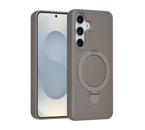 TUNIQ TUNIQ Galaxy S25 Back cover coque - Magsafe With Ring Stand - Hanger - Titanium Grey