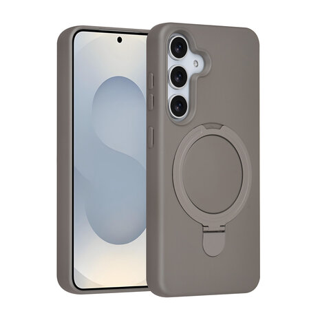 TUNIQ TUNIQ Galaxy S25 Back cover case - Magsafe With Ring Stand - Hanger - Titanium Grey TUNIQ TUNIQ Galaxy S25 Back cover case - Magsafe With Ring Stand - Hanger - Titanium Grey