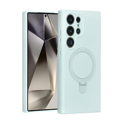 TUNIQ Galaxy S24 Ultra Backcover hoesje - Magsafe With Ring Stand - Hanger - Mint Green