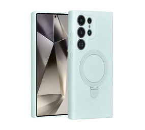 TUNIQ TUNIQ Galaxy S24 Ultra Back cover coque - Magsafe With Ring Stand - Hanger - Mint Green