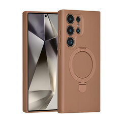 TUNIQ Galaxy S24 Ultra Back cover coque - Magsafe With Ring Stand - Hanger - Desert Brown