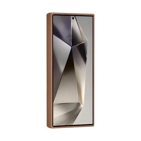 TUNIQ TUNIQ Galaxy S24 Ultra Backcover hoesje - Magsafe With Ring Stand - Hanger - Desert Brown