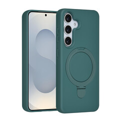 TUNIQ Galaxy S25 Back cover coque - Magsafe With Ring Stand - Hanger - Vert foncé
