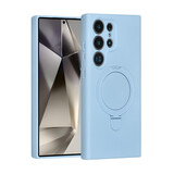 TUNIQ TUNIQ Galaxy S24 Ultra Backcover hoesje - Magsafe With Ring Stand - Hanger - Baby Blue