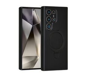 TUNIQ TUNIQ Galaxy S24 Ultra Back-Cover hul - Magsafe With Ring Stand - Hanger - Schwarz TUNIQ TUNIQ Galaxy S24 Ultra Back-Cover hul - Magsafe With Ring Stand - Hanger - Schwarz