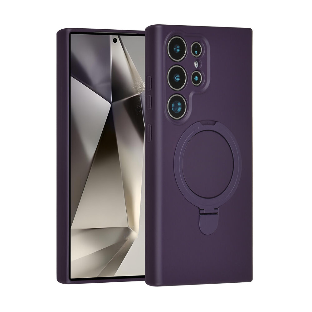 TUNIQ TUNIQ Galaxy S24 Ultra Back cover case - Magsafe With Ring Stand - Hanger - Grape Purple TUNIQ TUNIQ Galaxy S24 Ultra Back cover case - Magsafe With Ring Stand - Hanger - Grape Purple