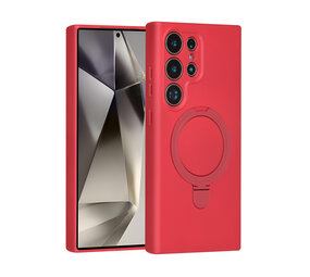 TUNIQ TUNIQ Galaxy S24 Ultra Back cover coque - Magsafe With Ring Stand - Hanger - Cherry Red TUNIQ TUNIQ Galaxy S24 Ultra Back cover coque - Magsafe With Ring Stand - Hanger - Cherry Red