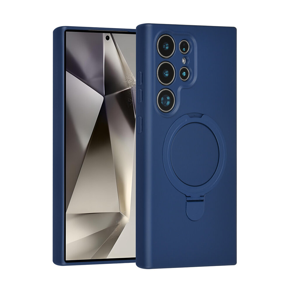 TUNIQ TUNIQ Galaxy S24 Ultra Back-Cover hul - Magsafe With Ring Stand - Hanger - Navy Blue TUNIQ TUNIQ Galaxy S24 Ultra Back-Cover hul - Magsafe With Ring Stand - Hanger - Navy Blue