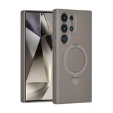 TUNIQ TUNIQ Galaxy S24 Ultra Back-Cover hul - Magsafe With Ring Stand - Hanger - Titanium Grey