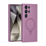 TUNIQ TUNIQ Galaxy S24 Ultra Back cover case - Magsafe With Ring Stand - Hanger - Sunset Purple