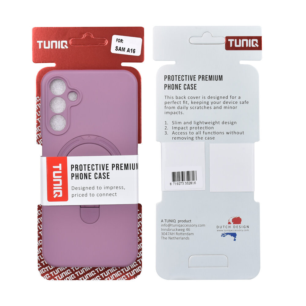 TUNIQ TUNIQ Galaxy A16 5G Backcover hoesje - Magsafe With Ring Stand - Hanger - Sunset Purple TUNIQ TUNIQ Galaxy A16 5G Backcover hoesje - Magsafe With Ring Stand - Hanger - Sunset Purple