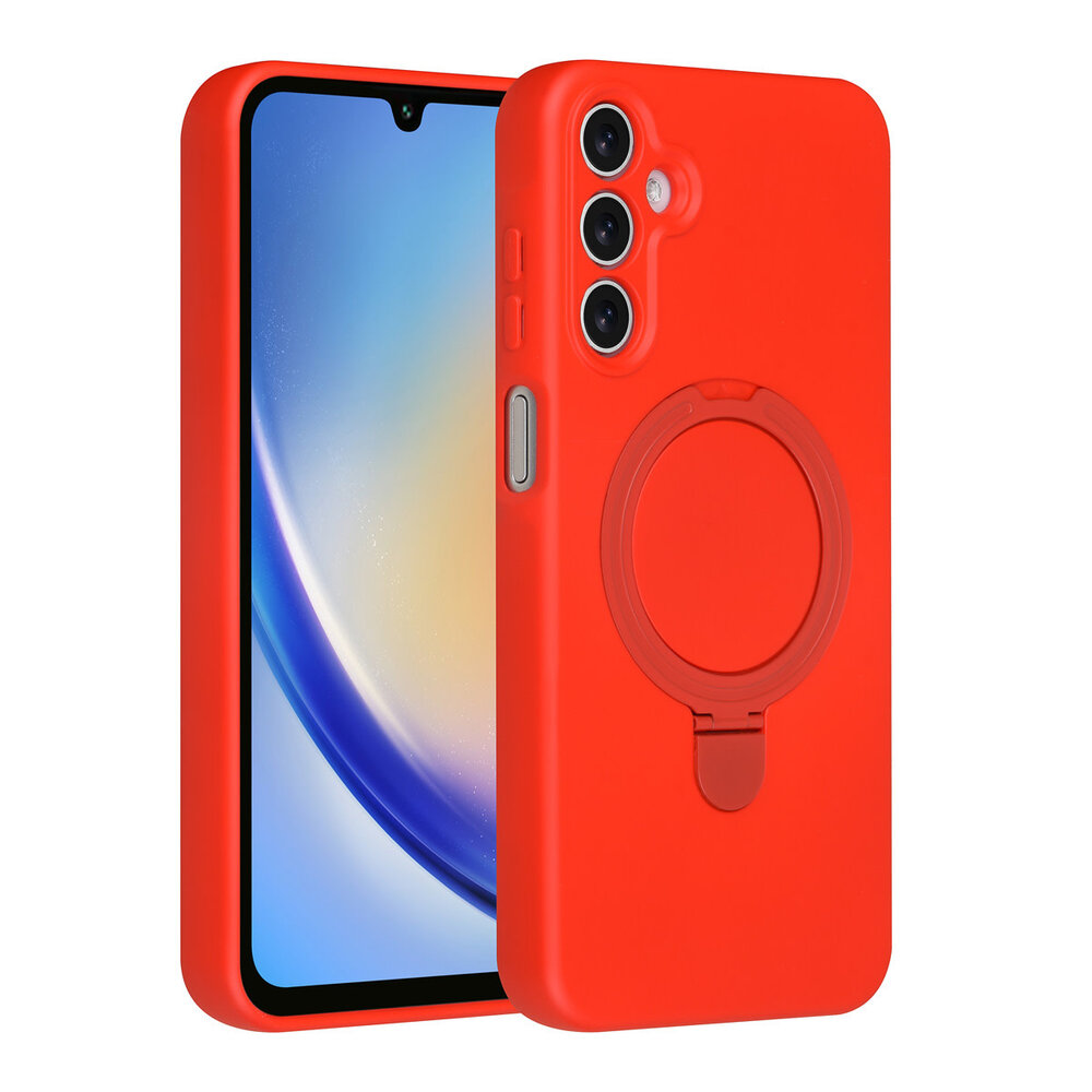 TUNIQ TUNIQ Galaxy A16 5G Back-Cover hul - Magsafe With Ring Stand - Hanger - Classic Red TUNIQ TUNIQ Galaxy A16 5G Back-Cover hul - Magsafe With Ring Stand - Hanger - Classic Red