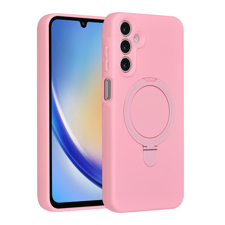 TUNIQ TUNIQ Galaxy A15 5G Back cover case - Magsafe With Ring Stand - Hanger - Sakura Pink