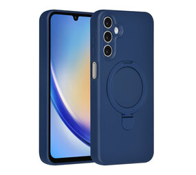 TUNIQ TUNIQ Galaxy A16 5G Backcover hoesje - Magsafe With Ring Stand - Hanger - Navy Blue TUNIQ TUNIQ Galaxy A16 5G Backcover hoesje - Magsafe With Ring Stand - Hanger - Navy Blue