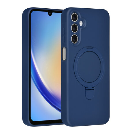 TUNIQ TUNIQ Galaxy A16 5G Backcover hoesje - Magsafe With Ring Stand - Hanger - Navy Blue