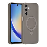 TUNIQ TUNIQ Galaxy A15 5G Backcover hoesje - Magsafe With Ring Stand - Hanger - Titanium Grey