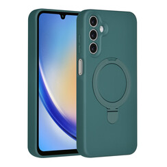 TUNIQ Galaxy A15 5G Back cover coque - Magsafe With Ring Stand - Hanger - Vert foncé