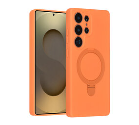 TUNIQ TUNIQ Galaxy S25 Ultra Backcover hoesje - Magsafe With Ring Stand - Hanger - Tangerine Orange TUNIQ TUNIQ Galaxy S25 Ultra Backcover hoesje - Magsafe With Ring Stand - Hanger - Tangerine Orange