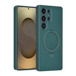 TUNIQ Galaxy S25 Ultra Back cover case - Magsafe With Ring Stand - Hanger - Dark Green