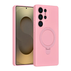TUNIQ Galaxy S25 Ultra Back cover coque - Magsafe With Ring Stand - Hanger - Sakura Pink