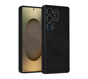 TUNIQ TUNIQ Galaxy S25 Ultra Back cover coque - Magsafe With Ring Stand - Hanger - Noir TUNIQ TUNIQ Galaxy S25 Ultra Back cover coque - Magsafe With Ring Stand - Hanger - Noir