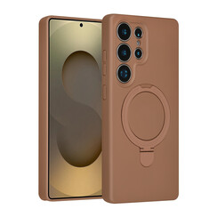 TUNIQ Galaxy S25 Ultra Back cover coque - Magsafe With Ring Stand - Hanger - Desert Brown
