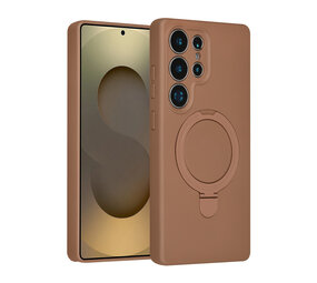 TUNIQ TUNIQ Galaxy S25 Ultra Back cover coque - Magsafe With Ring Stand - Hanger - Desert Brown