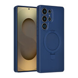 TUNIQ TUNIQ Galaxy S25 Ultra Back cover case - Magsafe With Ring Stand - Hanger - Navy Blue