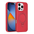 TUNIQ iPhone 16 Pro Back-Cover hul - Magsafe With Ring Stand - Hanger - Cherry Red TUNIQ iPhone 16 Pro Back-Cover hul - Magsafe With Ring Stand - Hanger - Cherry Red