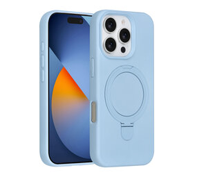TUNIQ TUNIQ iPhone 16 Pro Back-Cover hul - Magsafe With Ring Stand - Hanger - Baby Blue