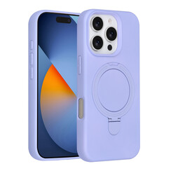 TUNIQ iPhone 16 Pro Back-Cover hul - Magsafe With Ring Stand - Hanger - Lila