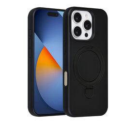 TUNIQ TUNIQ iPhone 16 Pro Back cover coque - Magsafe With Ring Stand - Hanger - Noir