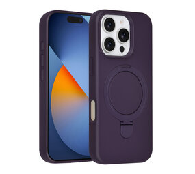 TUNIQ TUNIQ iPhone 16 Pro Back cover case - Magsafe With Ring Stand - Hanger - Grape Purple