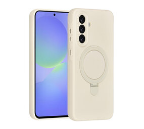 TUNIQ TUNIQ Galaxy A36 Backcover hoesje - Magsafe With Ring Stand - Hanger - Antique White TUNIQ TUNIQ Galaxy A36 Backcover hoesje - Magsafe With Ring Stand - Hanger - Antique White