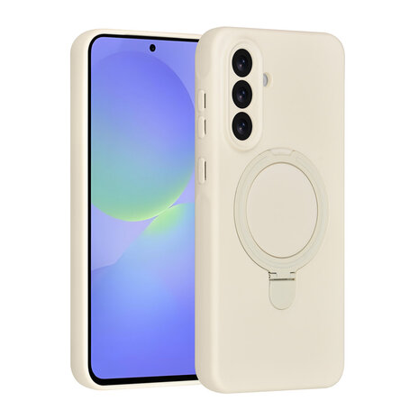 TUNIQ TUNIQ Galaxy A36 Back cover coque - Magsafe With Ring Stand - Hanger - Antique White TUNIQ TUNIQ Galaxy A36 Back cover coque - Magsafe With Ring Stand - Hanger - Antique White