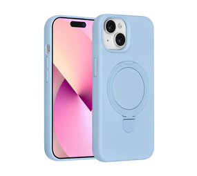 TUNIQ TUNIQ iPhone 15 Back-Cover hul - Magsafe With Ring Stand - Hanger - Baby Blue