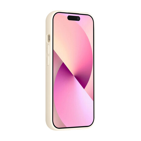 TUNIQ TUNIQ iPhone 15 Back cover coque - Magsafe With Ring Stand - Hanger - Antique White TUNIQ TUNIQ iPhone 15 Back cover coque - Magsafe With Ring Stand - Hanger - Antique White