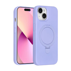 TUNIQ iPhone 15 Backcover hoesje - Magsafe With Ring Stand - Hanger - Lila