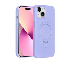 TUNIQ TUNIQ iPhone 15 Back cover coque - Magsafe With Ring Stand - Hanger - Lilas