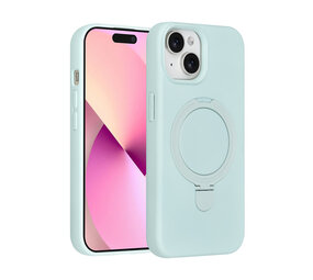 TUNIQ TUNIQ iPhone 15 Back-Cover hul - Magsafe With Ring Stand - Hanger - Mint Green