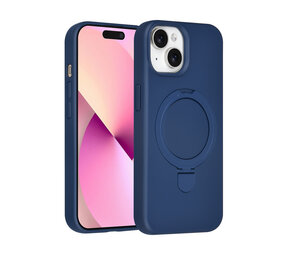 TUNIQ TUNIQ iPhone 15 Back cover case - Magsafe With Ring Stand - Hanger - Navy Blue
