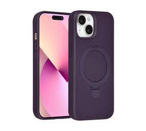 TUNIQ TUNIQ iPhone 15 Back cover case - Magsafe With Ring Stand - Hanger - Grape Purple
