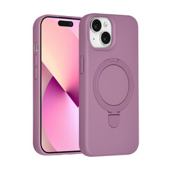 TUNIQ iPhone 15 Back-Cover hul - Magsafe With Ring Stand - Hanger - Sunset Purple